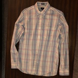 J Crew soft very lightweight summer plaid slim fit